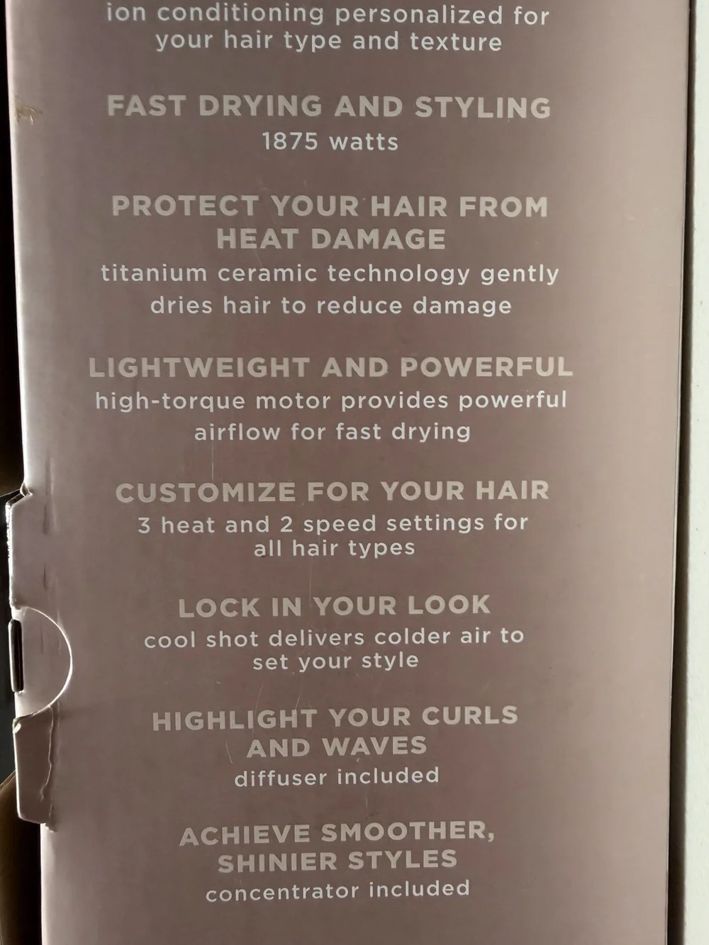 InfinitiPRO Frizz Free Flex Hair Dryer - Rose Gold